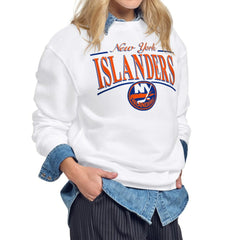New York Islanders Starter Women's Arch Stripe Fleece Sweatshirt -  NHL Sweatshirts