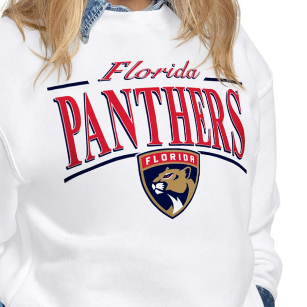 Florida Panthers Starter Women's Arch Stripe Fleece Sweatshirt -  NHL Sweatshirts