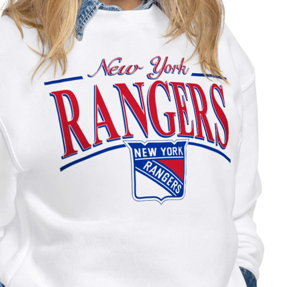 New York Rangers Starter Women's Arch Stripe Fleece Sweatshirt -  NHL Sweatshirts