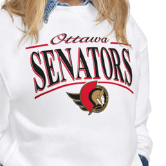 Ottawa Senators Starter Women's Arch Stripe Fleece Sweatshirt -  NHL Sweatshirts