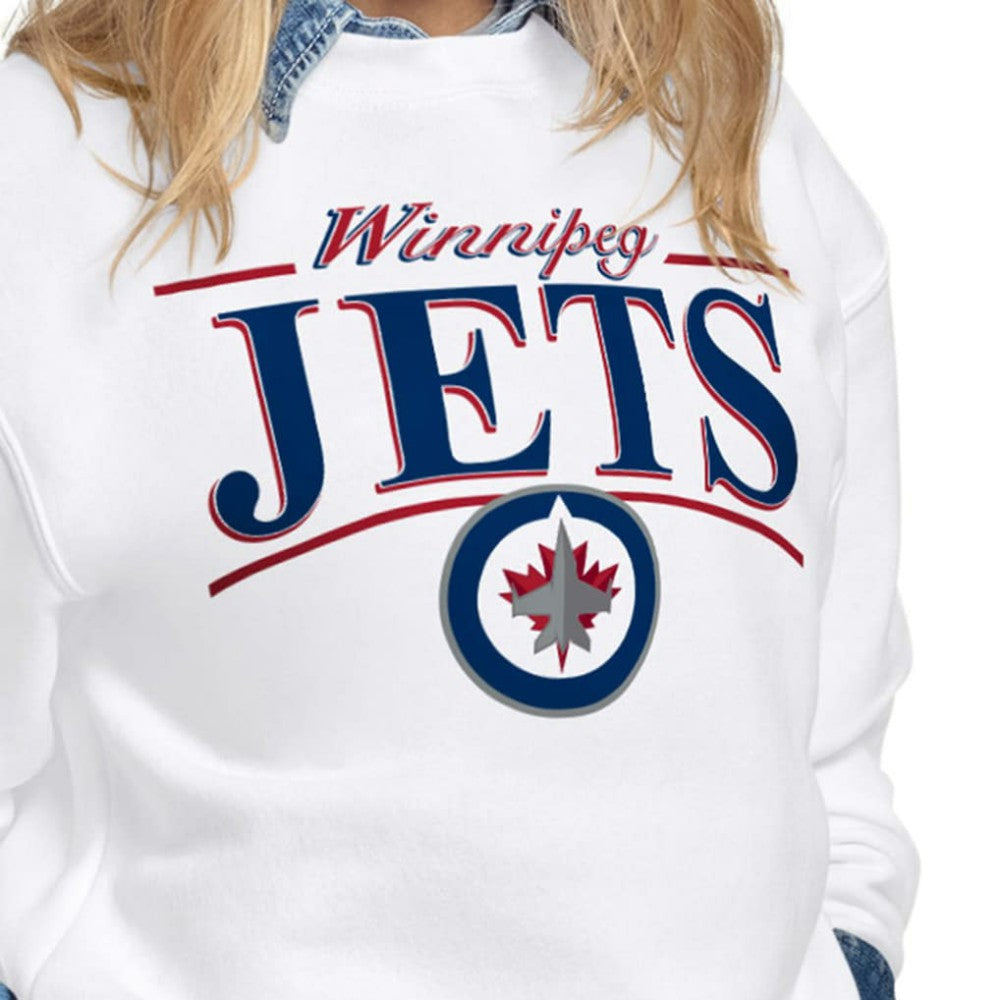 Winnipeg Jets Starter Women's Arch Stripe Fleece Sweatshirt -  NHL Sweatshirts