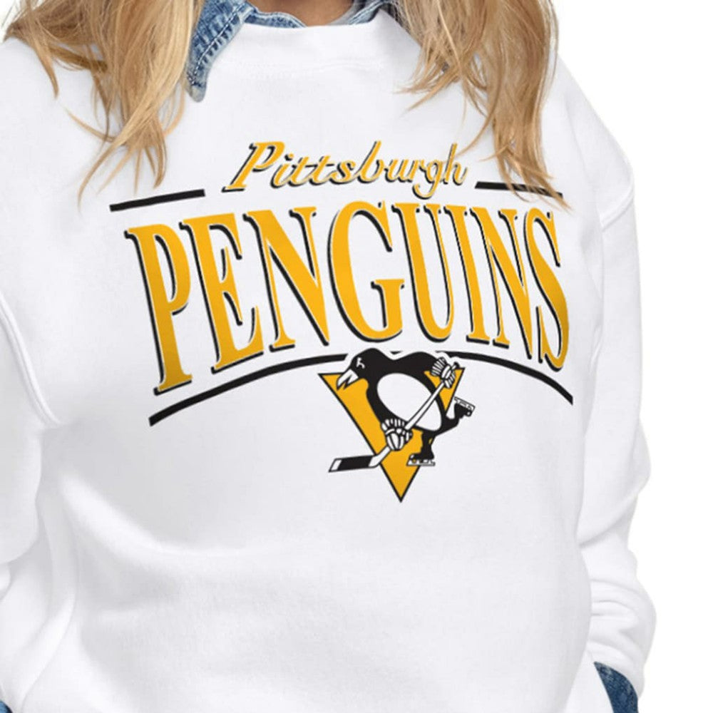 Pittsburgh Penguins Starter Women's Arch Stripe Fleece Sweatshirt -  NHL Sweatshirts