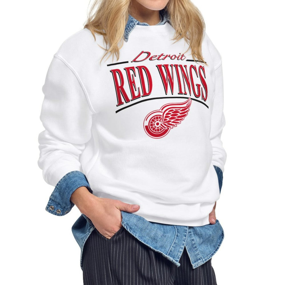Detroit Red Wings Starter Women's Arch Stripe Fleece Sweatshirt -  NHL Sweatshirts
