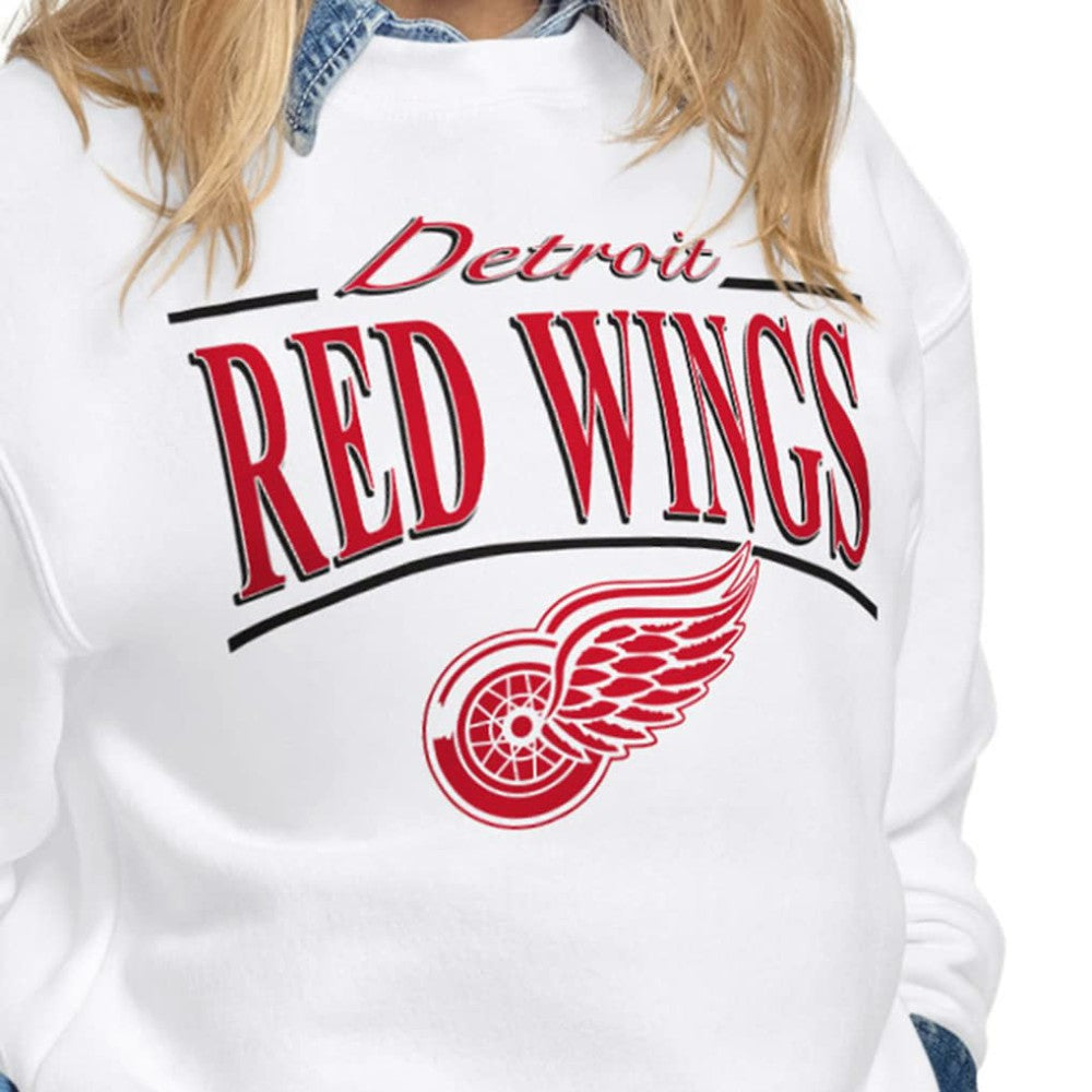 Detroit Red Wings Starter Women's Arch Stripe Fleece Sweatshirt -  NHL Sweatshirts