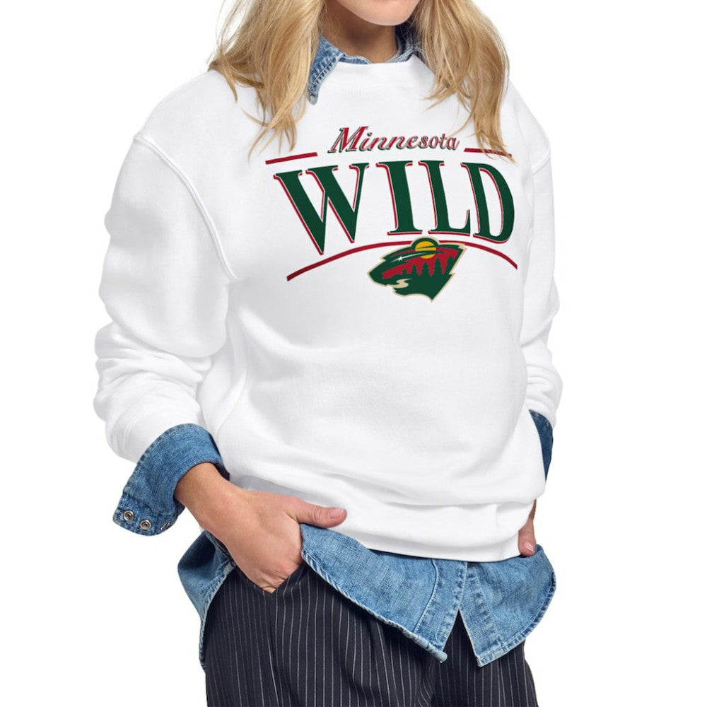 Minnesota Wild Starter Women's Arch Stripe Fleece Sweatshirt -  NHL Sweatshirts