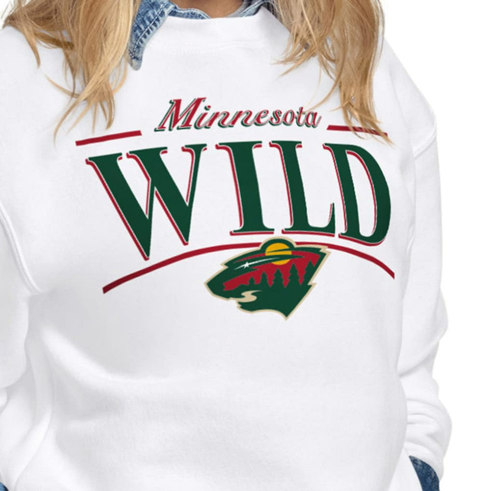 Minnesota Wild Starter Women's Arch Stripe Fleece Sweatshirt -  NHL Sweatshirts