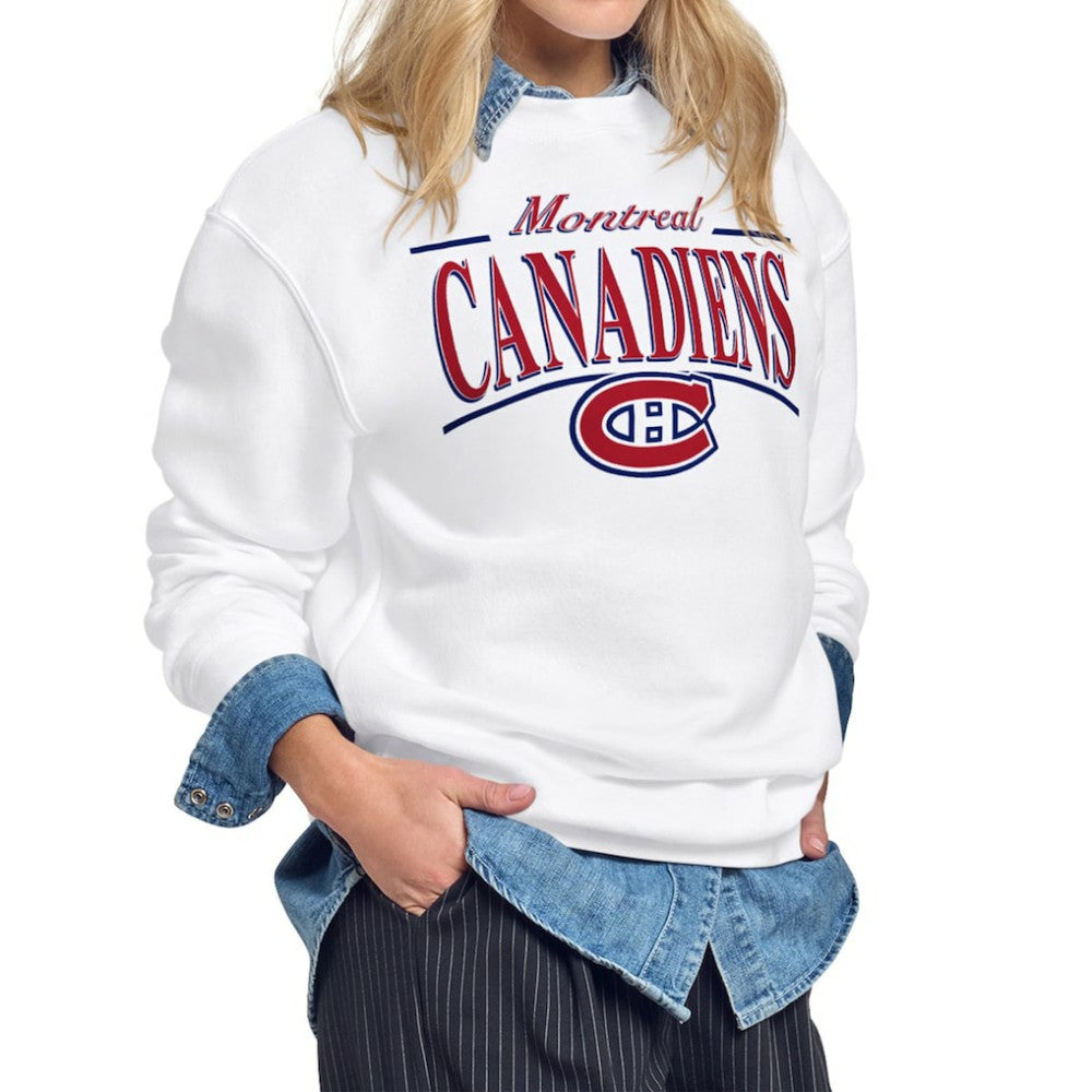 Montreal Canadiens Starter Women's Arch Stripe Fleece Sweatshirt -  NHL Sweatshirts