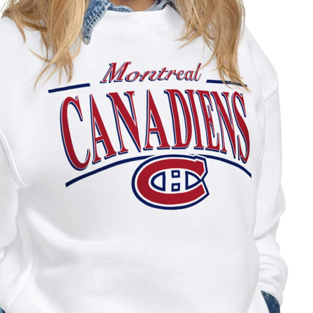 Montreal Canadiens Starter Women's Arch Stripe Fleece Sweatshirt -  NHL Sweatshirts