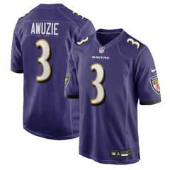 Baltimore Ravens Chidobe Awuzie  Team Game Jersey | NFL Outlet
