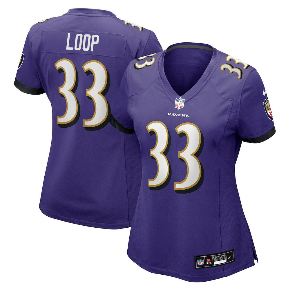 Baltimore Ravens Tyler Loop  Women's Team Game Jersey | NFL Outlet