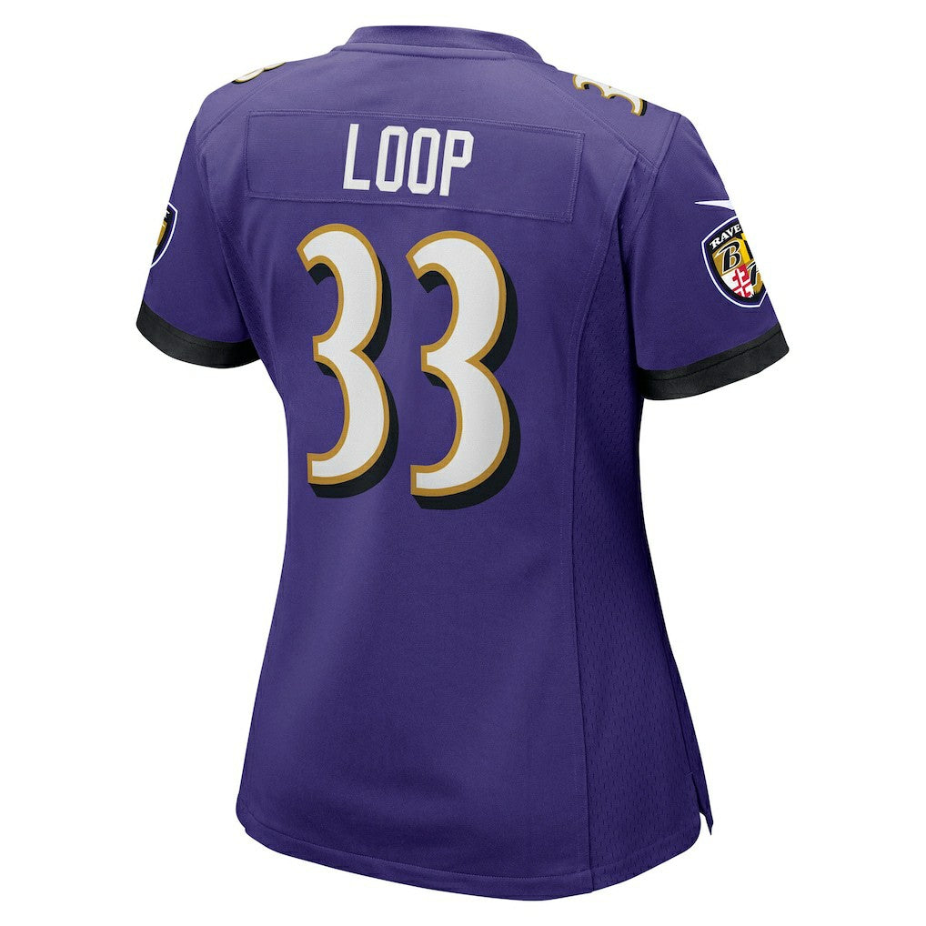 Baltimore Ravens Tyler Loop  Women's Team Game Jersey | NFL Outlet