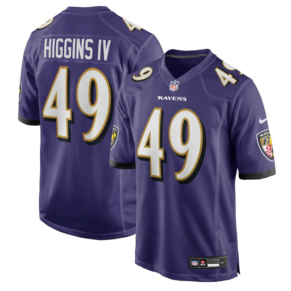 Baltimore Ravens Jay Higgins IV  Team Game Jersey | NFL Online