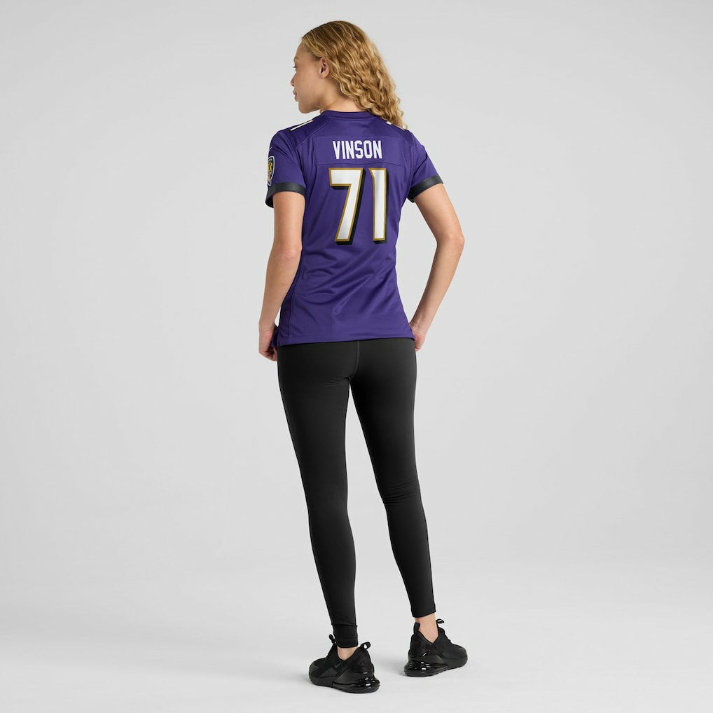 Baltimore Ravens Carson Vinson  Women's Team Game Jersey | NFL Hot