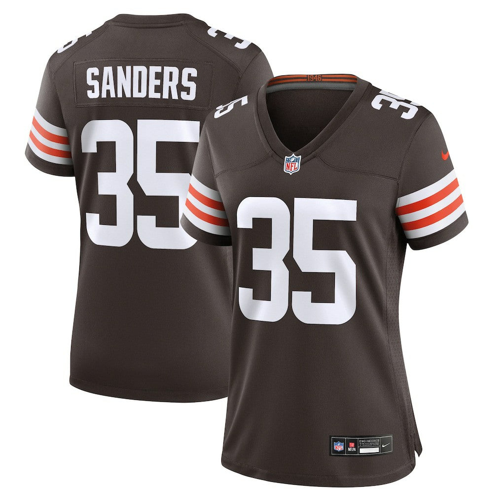 Cleveland Browns Raheim Sanders  Women's Team Game Jersey | NFL Discount