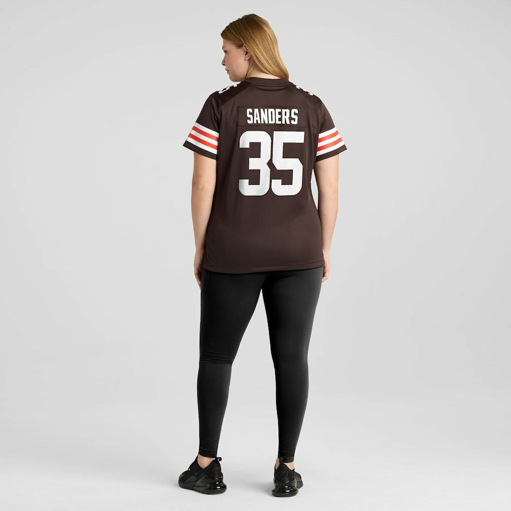 Cleveland Browns Raheim Sanders  Women's Team Game Jersey | NFL Discount