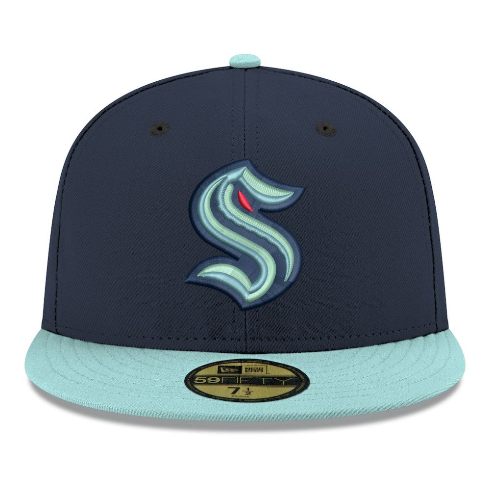 Seattle Kraken New Era Core Logo Two-Tone 59FIFTY Fitted Hat -  NHL Hats