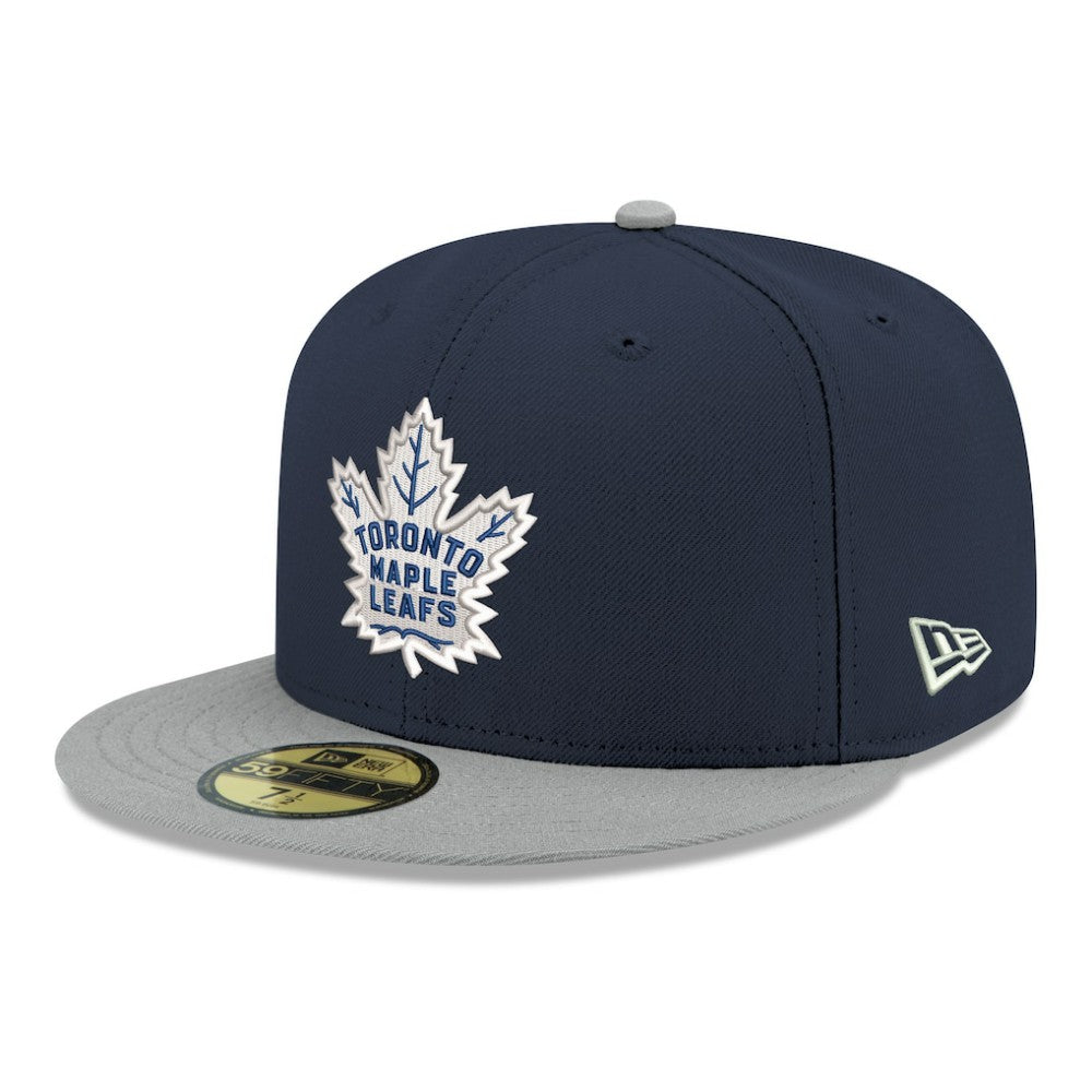 Toronto Maple Leafs New Era Core Logo Two-Tone 59FIFTY Fitted Hat -  NHL Hats