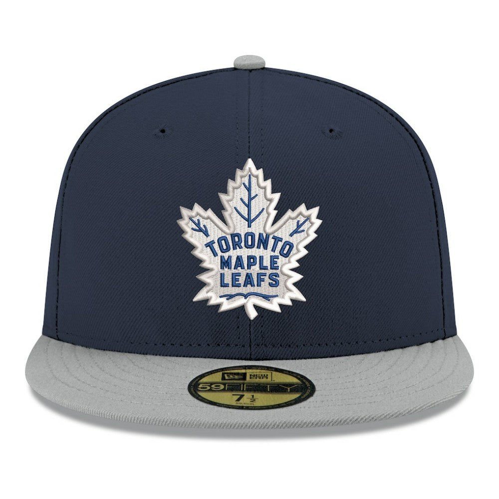 Toronto Maple Leafs New Era Core Logo Two-Tone 59FIFTY Fitted Hat -  NHL Hats