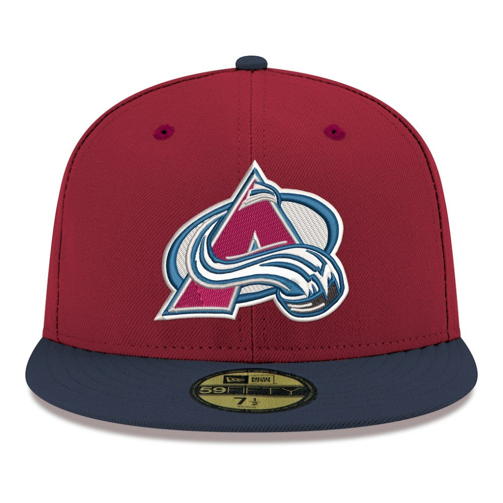 Colorado Avalanche New Era Core Logo Two-Tone 59FIFTY Fitted Hat -  NHL Hats