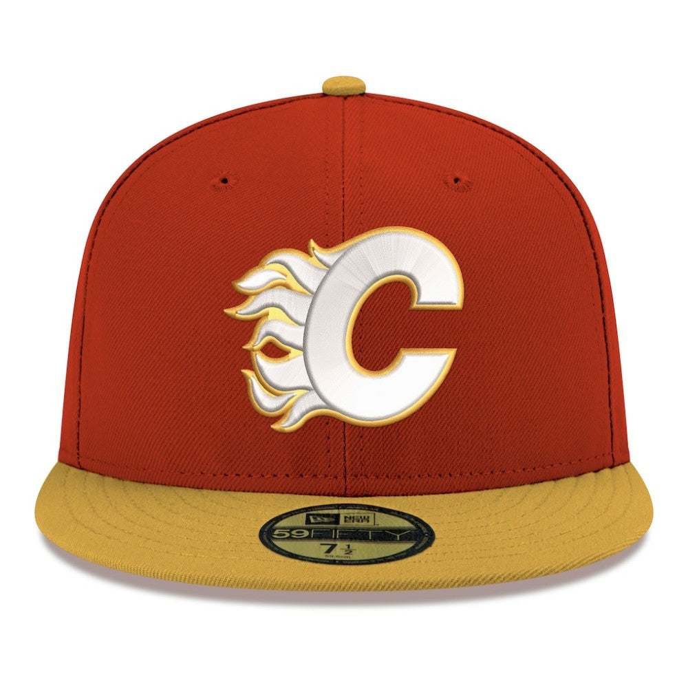 Calgary Flames New Era Core Logo Two-Tone 59FIFTY Fitted Hat -  NHL Hats