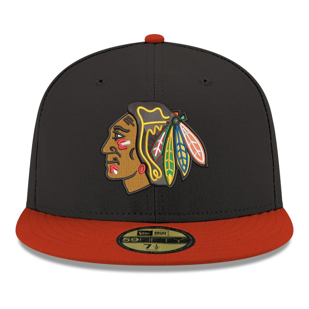 Chicago Blackhawks New Era Core Logo Two-Tone 59FIFTY Fitted Hat -  NHL Hats