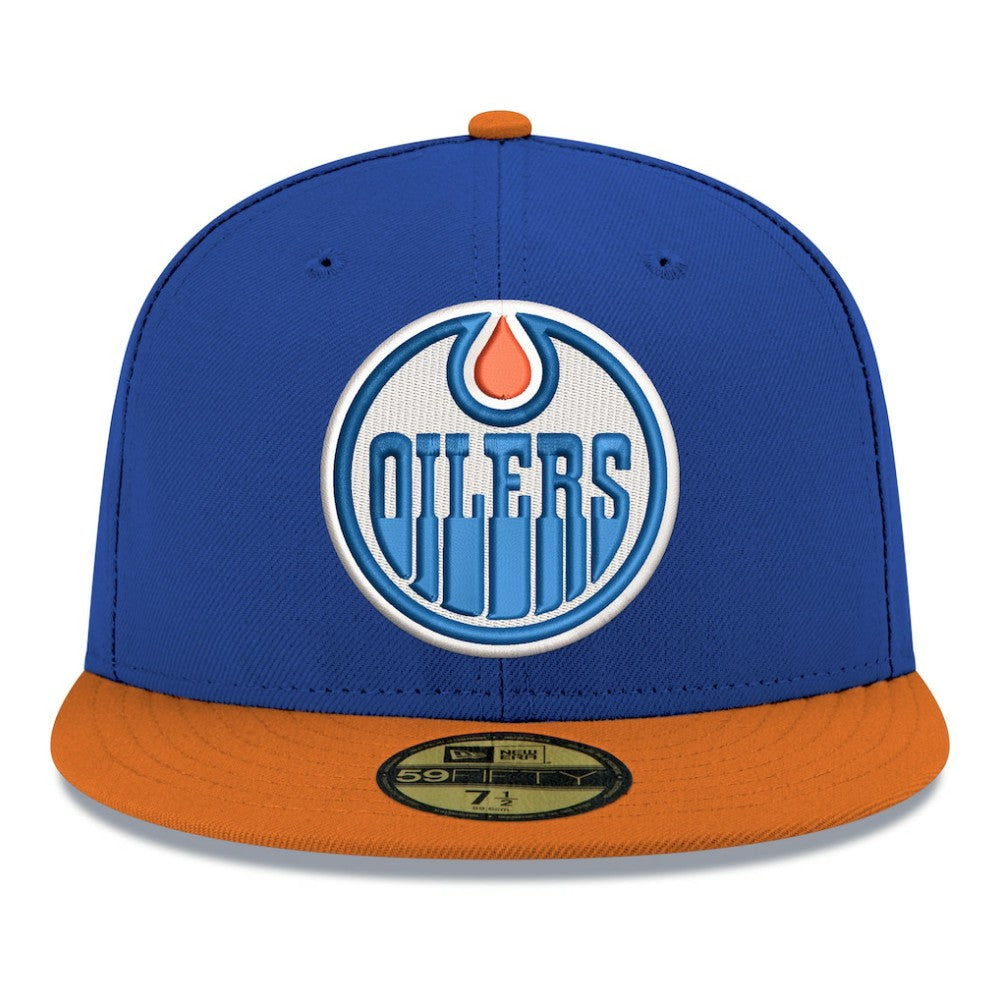 Edmonton Oilers New Era Core Logo Two-Tone 59FIFTY Fitted Hat -  NHL Hats