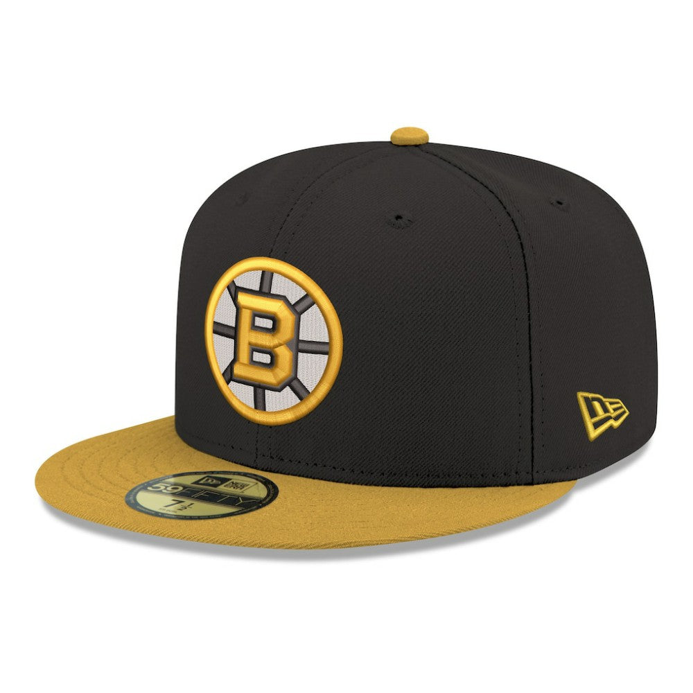 Boston Bruins New Era Core Logo Two-Tone 59FIFTY Fitted Hat -  NHL Hats