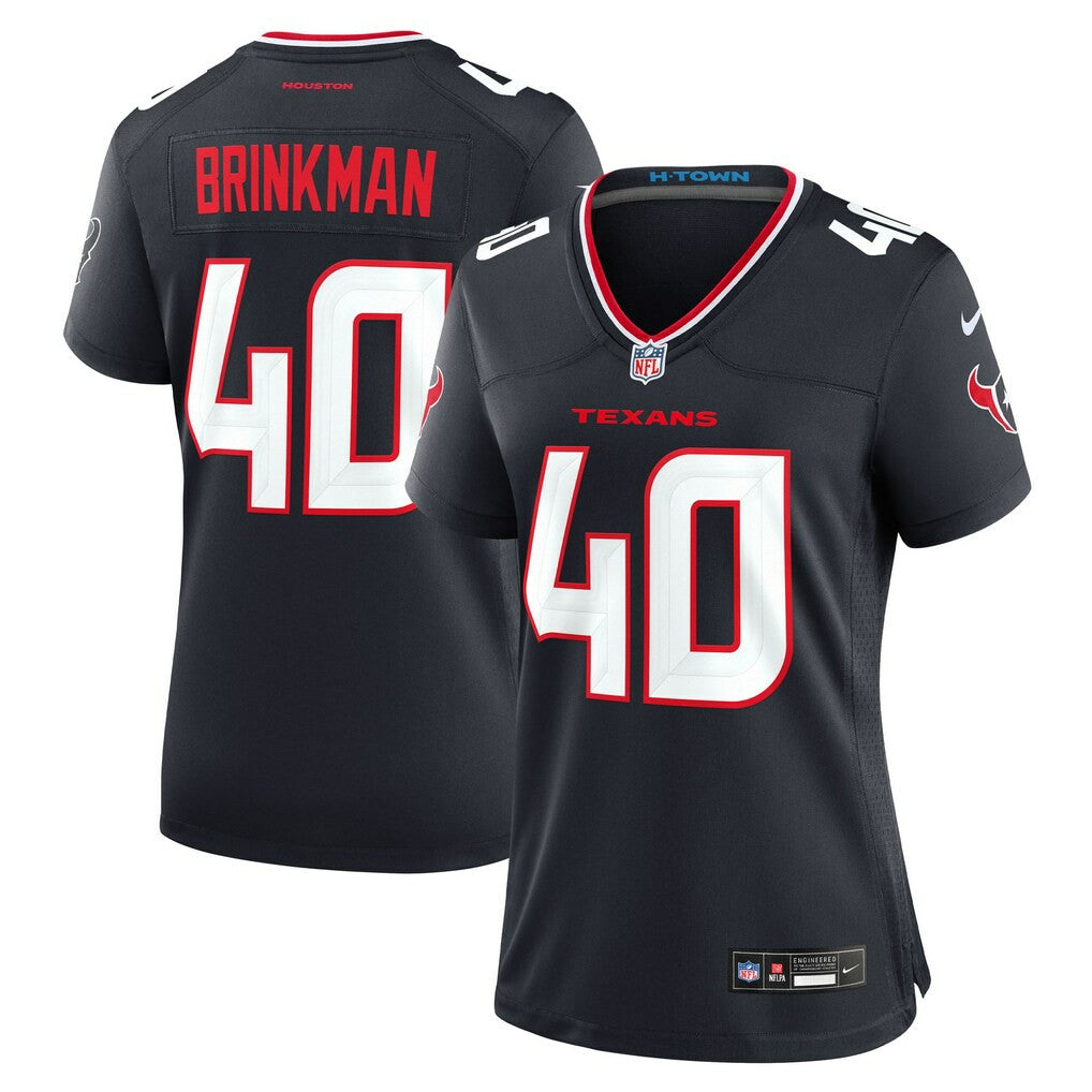 Houston Texans Austin Brinkman  Women's Team Game Jersey | NFL Outlet