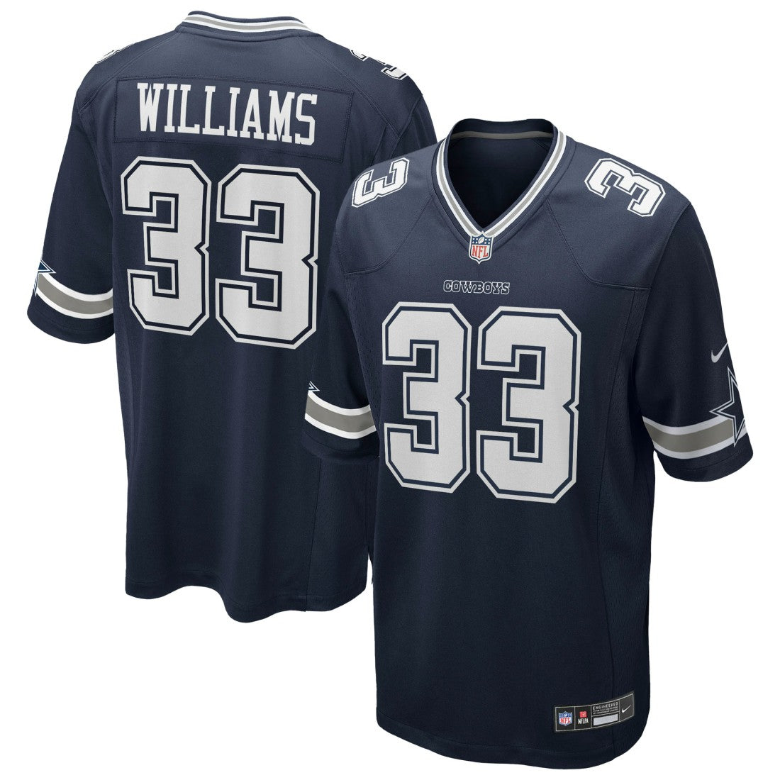 Dallas Cowboys Javonte Williams  Team Game Jersey | NFL Hot