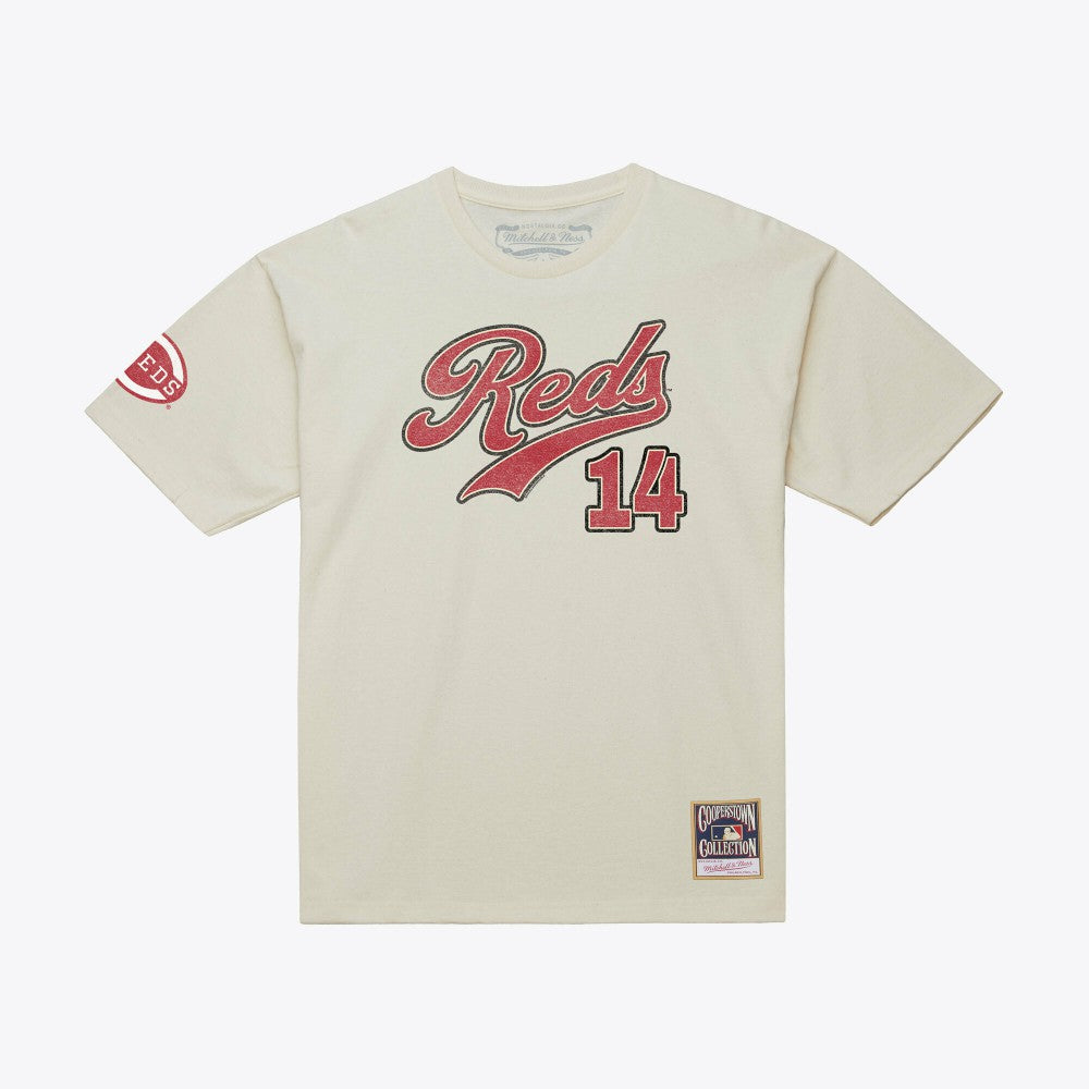 Pete Rose Cincinnati Reds Mitchell & Ness Cooperstown Collection Throwback Name & Number T-Shirt - MLB T-shirts