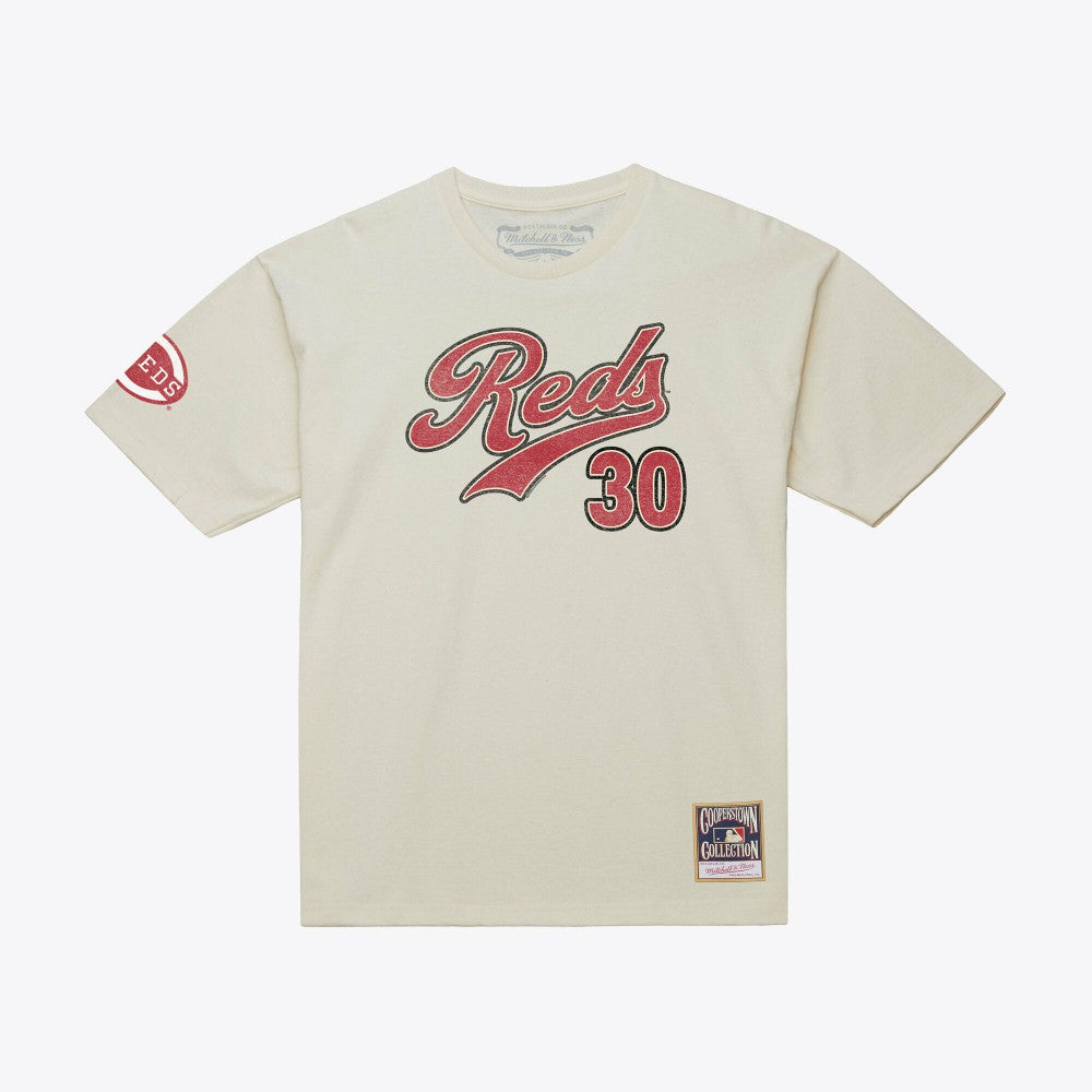 Ken Griffey Jr. Cincinnati Reds Mitchell & Ness Cooperstown Collection Throwback Name & Number T-Shirt - MLB T-shirts