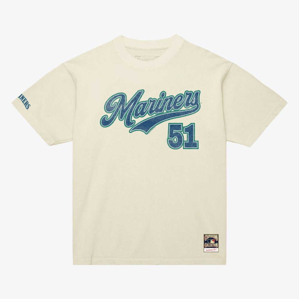 Ichiro Suzuki Seattle Mariners Mitchell & Ness Cooperstown Collection Throwback Name & Number T-Shirt - MLB T-shirts