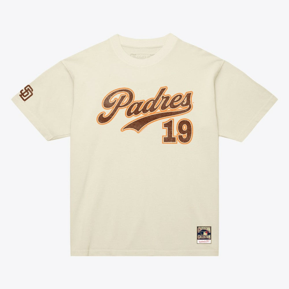 Tony Gwynn San Diego Padres Mitchell & Ness Cooperstown Collection Throwback Name & Number T-Shirt - MLB T-shirts