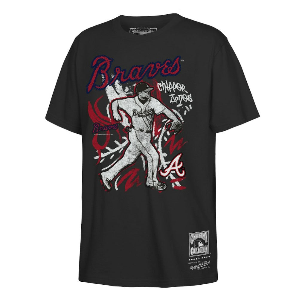 Chipper Jones Atlanta Braves Mitchell & Ness Youth Chalked Up Player T-Shirt - MLB T-shirts