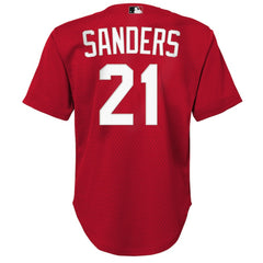 Deion Sanders Cincinnati Reds Mitchell & Ness Youth Cooperstown Mesh Batting Practice Jersey - MLB Jerseys