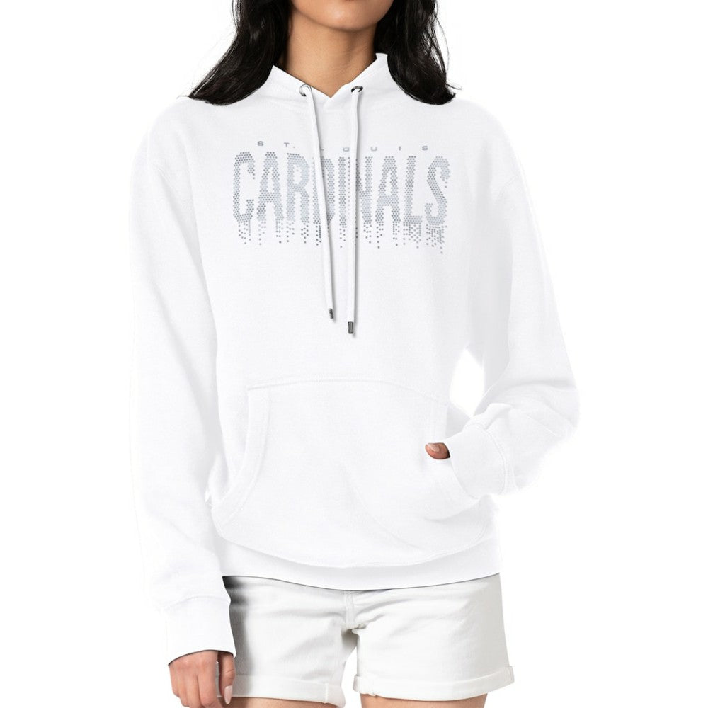 St. Louis Cardinals G-III 4Her by Carl Banks Women's Metallic Drop Fleece Hoodie - MLB Hoodies