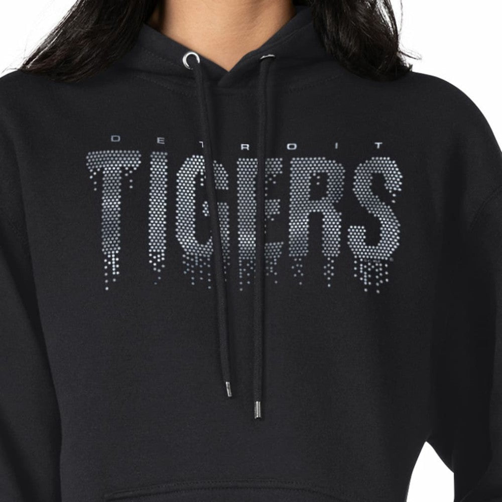 Detroit Tigers G-III 4Her by Carl Banks Women's Metallic Drop Fleece Hoodie - MLB Hoodies