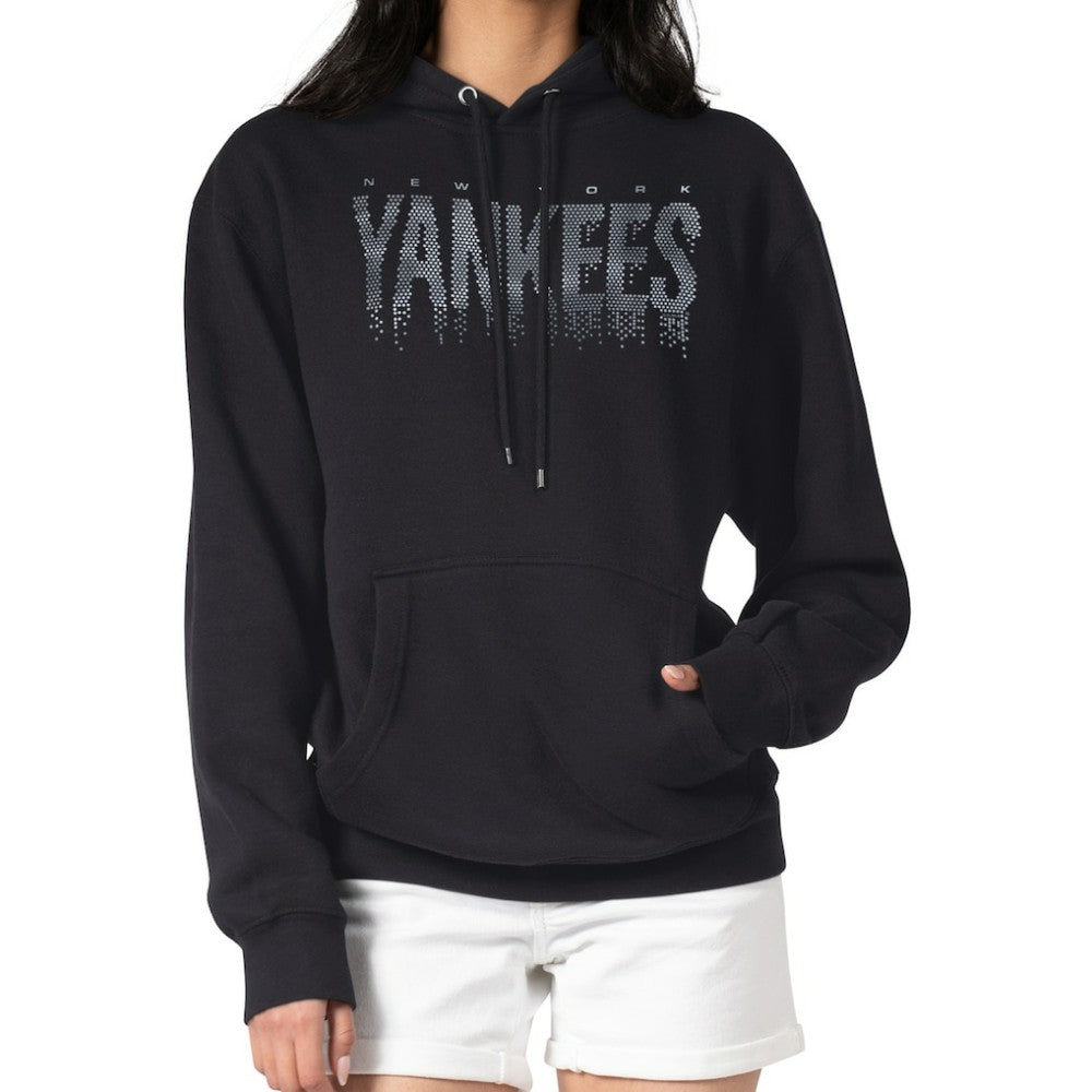 New York Yankees G-III 4Her by Carl Banks Women's Metallic Drop Fleece Hoodie - MLB Hoodies