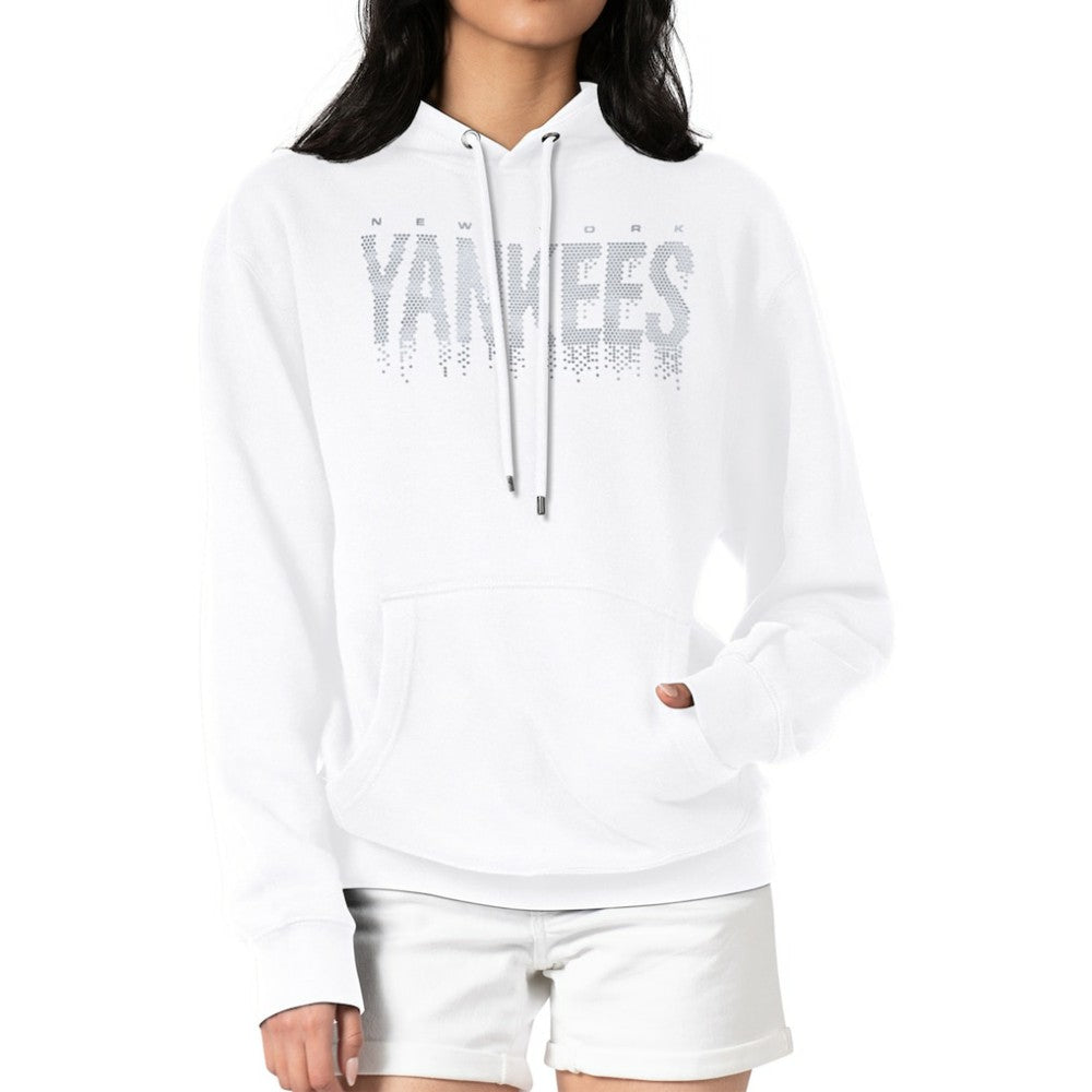 New York Yankees G-III 4Her by Carl Banks Women's Metallic Drop Fleece Hoodie - MLB Hoodies
