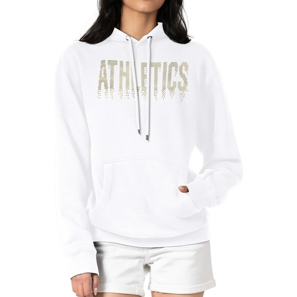 Athletics G-III 4Her by Carl Banks Women's Metallic Drop Fleece Hoodie - MLB Hoodies