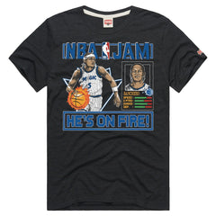 Charcoal Paolo Banchero Orlando Magic Homage Unisex NBA Jam Tri-Blend T-Shirt | NBA