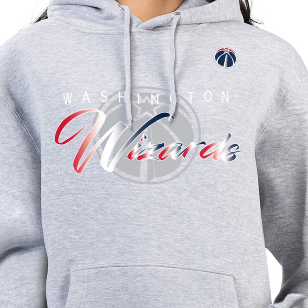 Gray Washington Wizards G-III 4Her by Carl Banks Women's Shadow Logo Tri-Blend Fleece Hoodie | NBA