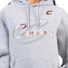 Gray Cleveland Cavaliers G-III 4Her by Carl Banks Women's Shadow Logo Tri-Blend Fleece Hoodie sale | NBA