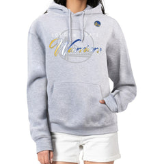 Gray Golden State Warriors G-III 4Her by Carl Banks Women's Shadow Logo Tri-Blend Fleece Hoodie sale | NBA