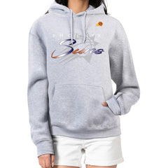 Gray Phoenix Suns G-III 4Her by Carl Banks Women's Shadow Logo Tri-Blend Fleece Hoodie | NBA