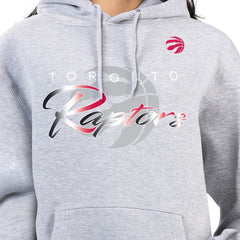 Gray Toronto Raptors G-III 4Her by Carl Banks Women's Shadow Logo Tri-Blend Fleece Hoodie | NBA