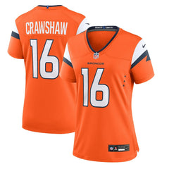 Denver Broncos Jeremy Crawshaw  Women's Team Game Jersey | NFL Outlet