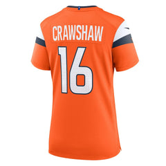 Denver Broncos Jeremy Crawshaw  Women's Team Game Jersey | NFL Outlet