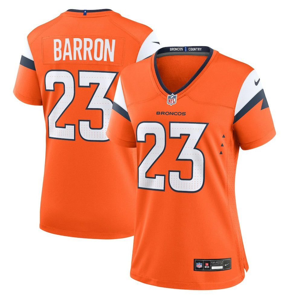 Denver Broncos Jahdae Barron  Women's Team Game Jersey | NFL Hot