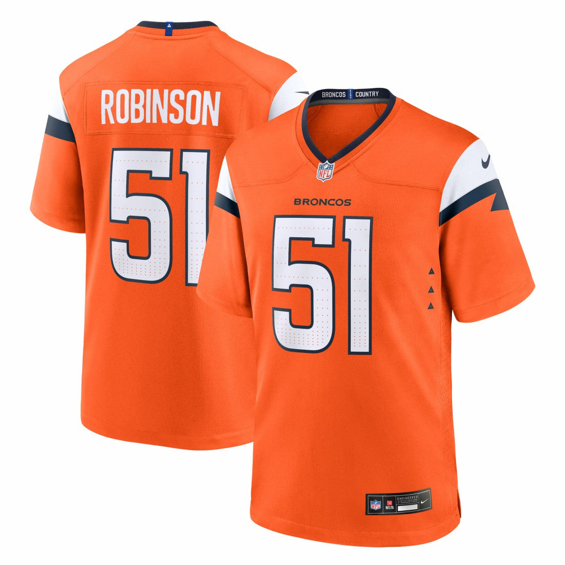 Denver Broncos Que Robinson  Team Game Jersey | NFL Online